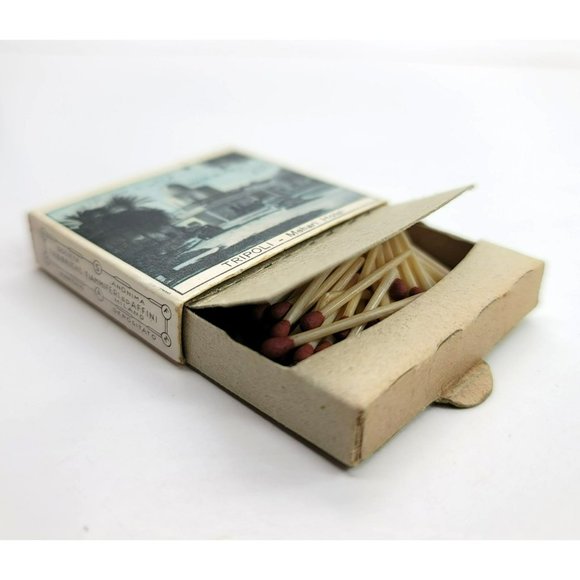 Tripoli Merhari Hotel Milan and Una Via Safety Matches Arabic? Vintage CT415 - Picture 7 of 7